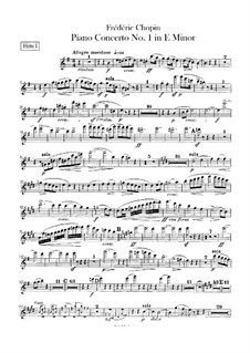 Complete Concerto: Flutes I-II parts by Frédéric Chopin