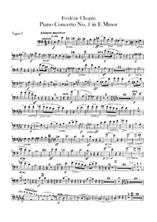 Complete Concerto: Bassoons I-II parts by Frédéric Chopin