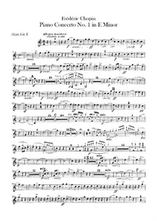Complete Concerto: French Horns I-IV parts by Frédéric Chopin