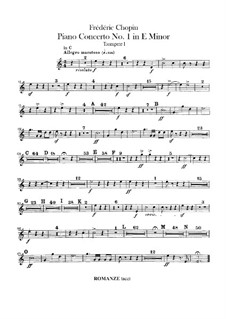 Complete Concerto: Trumpets I-II parts by Frédéric Chopin
