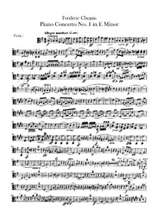 Complete Concerto: Viola part by Frédéric Chopin