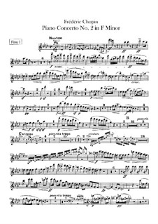 Complete Concerto: Flutes I-II parts by Frédéric Chopin