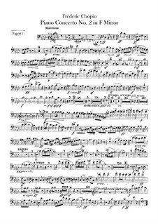 Complete Concerto: Bassoons I-II parts by Frédéric Chopin