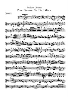 Complete Concerto: Violins I-II parts by Frédéric Chopin