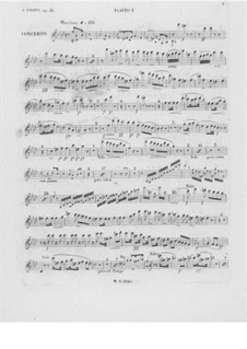 Complete Concerto: Flute I part by Frédéric Chopin