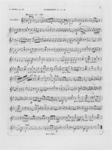Complete Concerto: Clarinet II part by Frédéric Chopin