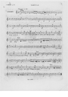 Complete Concerto: Trumpet I part by Frédéric Chopin