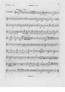 Complete Concerto: Trumpet II part by Frédéric Chopin