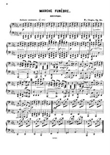 Sonata for Piano No.2 in B Flat Minor, Op.35: For piano four hands by Frédéric Chopin