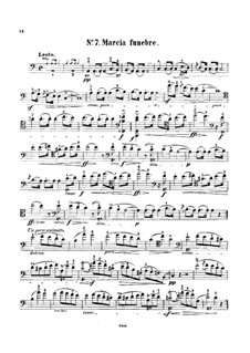 Sonata for Piano No.2 in B Flat Minor, Op.35: Movement III, for cello and piano – solo part by Frédéric Chopin