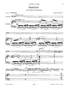 Allegro de concert, Op.11: Score by Karl Julevich Davydov
