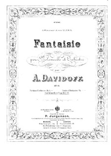 Allegro de concert, Op.11: Solo part by Karl Julevich Davydov