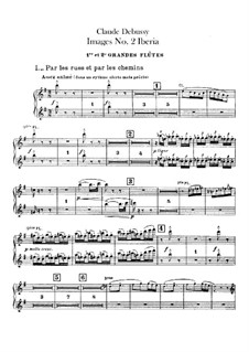 Set III, No.2 Iberia, L.122: Flutes parts by Claude Debussy