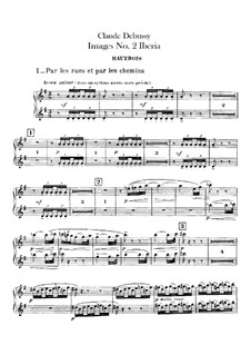 Set III, No.2 Iberia, L.122: Oboes and cor anglais parts by Claude Debussy