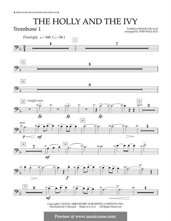 Concert Band version: Trombone 1 part by folklore