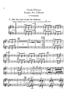 Set III, No.2 Iberia, L.122: Violins I part by Claude Debussy