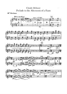 Prélude à l'après-midi d'un faune (Prelude to the Afternoon of a Faun), L.86: Violins II part by Claude Debussy