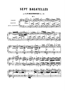 Bagatelles, Op.33: Bagatelle No.1 by Ludwig van Beethoven
