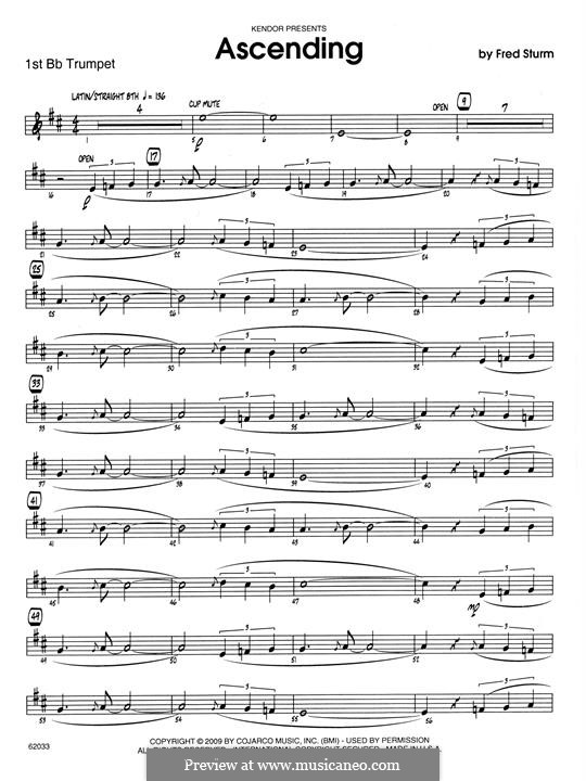 Ascending: 1st Bb Trumpet part by Fred Sturm