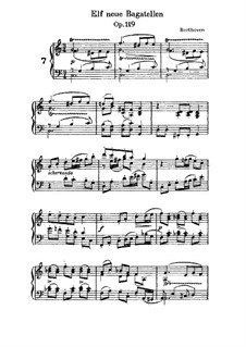 Eleven New Bagatelles for Piano, Op.119: Bagatelle No.6 by Ludwig van Beethoven