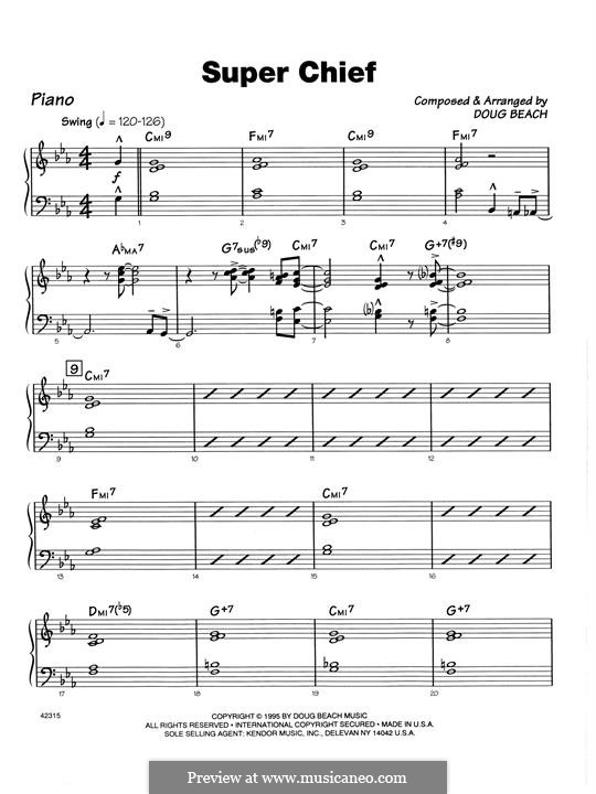 Super Chief: Piano part by Doug Beach