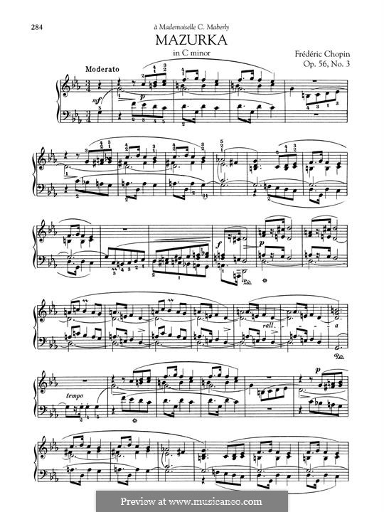 Mazurkas, Op.56: No.3 in C Minor by Frédéric Chopin
