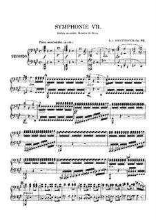 Complete Symphony: Version for piano four hands by Ludwig van Beethoven