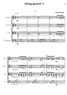 String Quartet No.1, Op.25: Movement I by Vitalii Manyk
