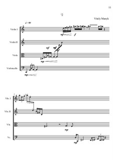 String Quartet No.2: Movement II by Vitalii Manyk