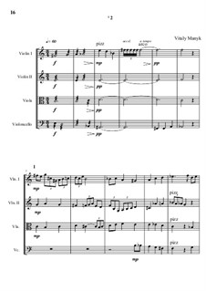 String Quartet No.3: Movement II by Vitalii Manyk
