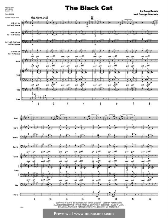 The Black Cat: Full Score by George Shutack