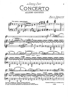 Violin Concerto in E Minor, Op.30: Version for violin and piano by Marco Anzoletti