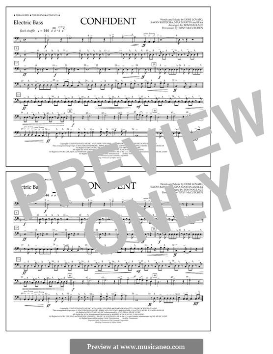Confident: Electric Bass part by Demi Lovato, Savan Kotecha