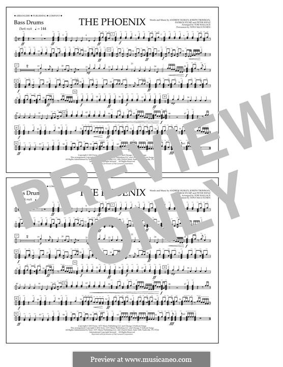 The Phoenix (Fall Out Boy): Bass Drums part by Andrew Hurley, Joseph Trohman, Patrick Stump, Peter Wentz