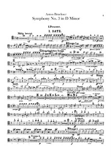 Symphony No.3 in D Minor, WAB 103: Trombones parts by Anton Bruckner