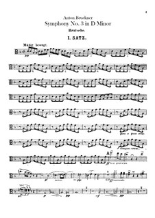 Symphony No.3 in D Minor, WAB 103: Viola part by Anton Bruckner