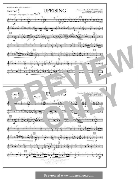 Uprising (Muse): Baritone T.C. part by Matthew Bellamy