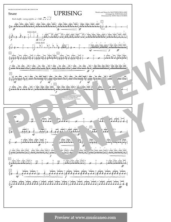 Uprising (Muse): Snare part by Matthew Bellamy