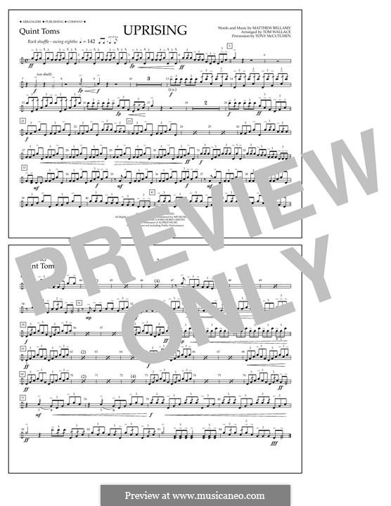 Uprising (Muse): Quint-Toms part by Matthew Bellamy