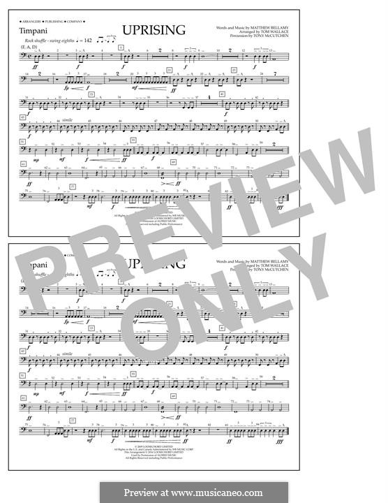 Uprising (Muse): Timpani part by Matthew Bellamy