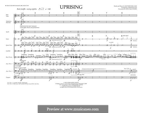 Uprising (Muse): Percussion Score by Matthew Bellamy