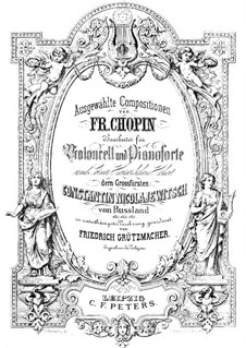 Mazurkas, Op.7: No.1, for cello and piano by Frédéric Chopin