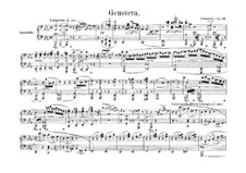 Genoveva, Op.81: Overture. Version for piano four hands – parts by Robert Schumann