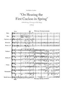 On Hearing the First Cuckoo in Spring: Full score by Frederick Delius