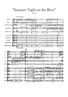 Summer Night on the River: Full score by Frederick Delius