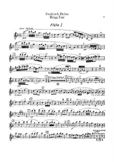 Brigg Fair : Flutes parts by Frederick Delius