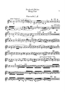 Brigg Fair : Clarinets parts by Frederick Delius