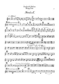Brigg Fair : French horns parts by Frederick Delius