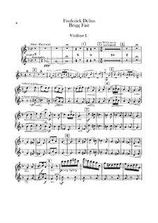Brigg Fair : Violins I part by Frederick Delius