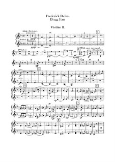 Brigg Fair : Violins II part by Frederick Delius